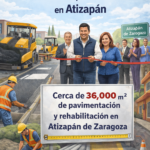 Entregan casi 36 mil metros cuadrados de pavimentación en Atizapán