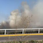 Fuerte incendio de pastizales moviliza a bomberos y cierra vialidades en Atizapán ZONA ESMERALDA