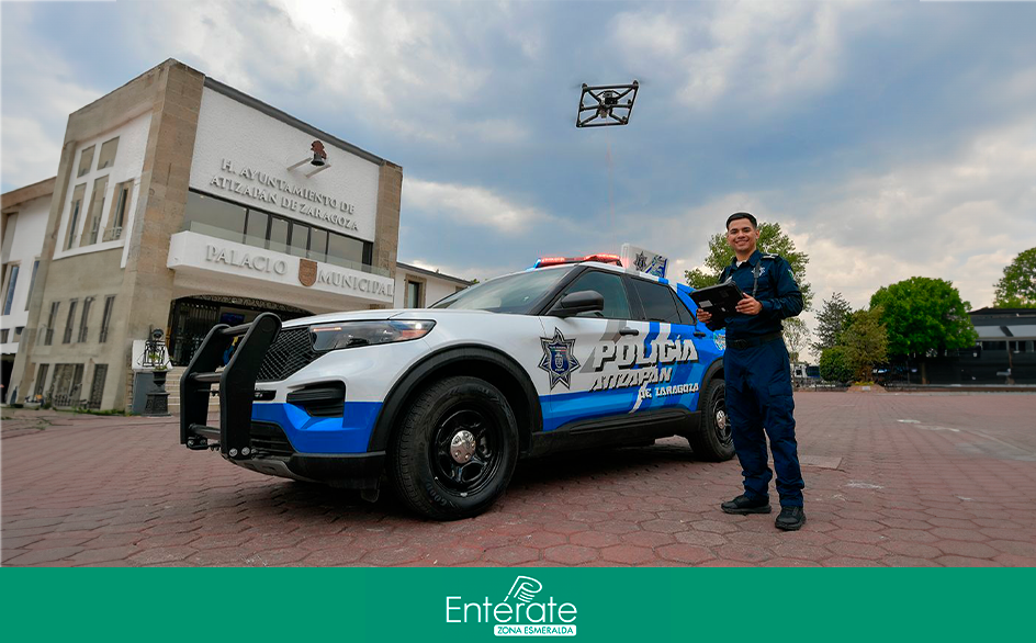 Refuerzan vigilancia en Atizapán con unidad aérea de alta tecnología