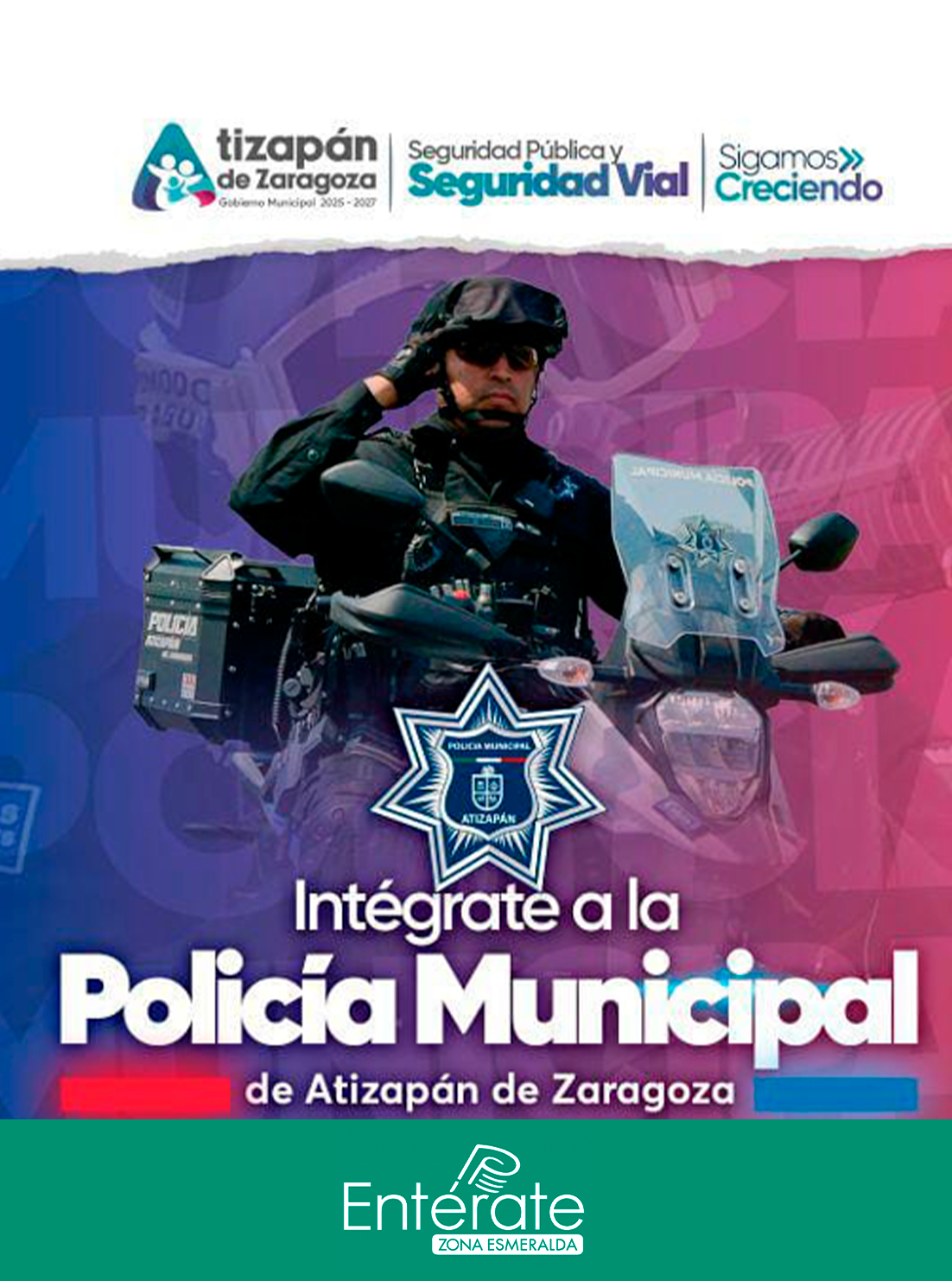 Atizapán abre reclutamiento masivo para fuerza de policía